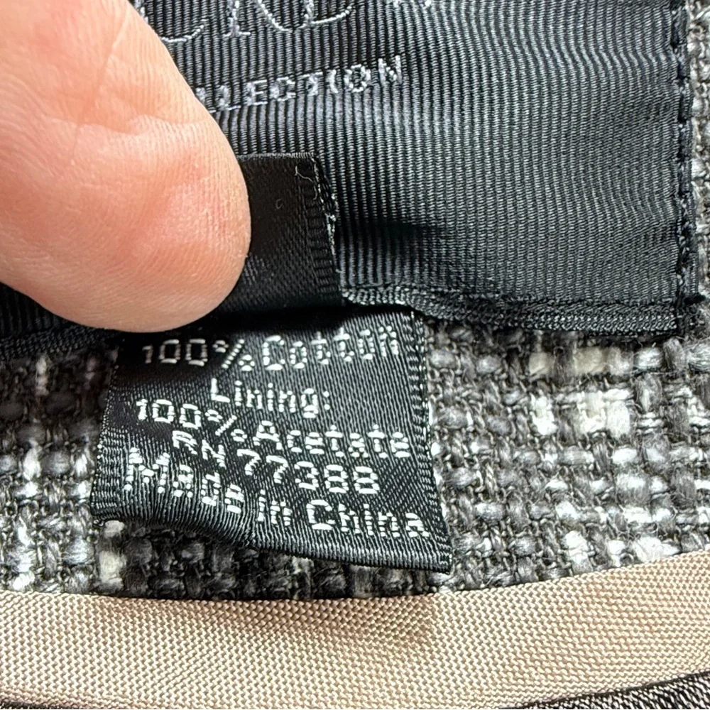 J.Crew Collection Tweed Contessa jeweled black and white Blazer‎ size 6 - Picture 14 of 15